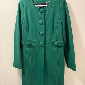 Vintage Banana Republic Green Button-Up Coat